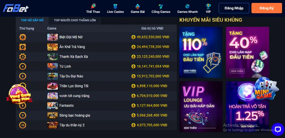Nền tảng casino an toàn FB88 iOS
